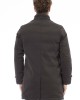 Long Jacket With External Welt Pockets. Baldinini Trend Monogram. Front Closure With Zip And Buttons.