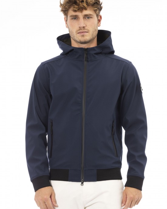 Hooded Jacket. Side Pockets. Front Closure With Zip And Zipper Pull. Baldinini Trend Monogram.