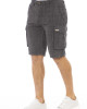 Cargo Shorts. Non Uniform Color Fabric. Front Zipper And Button Closure. Side Pockets And Pockets At The Bottom Of The Garment. Back Welt Pockets.