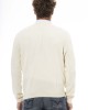 V-neck Sweater. Long Sleeves. Neck Cuffs And Bottom Of Fine Ribbed Knit. Regular Fit. Embroidered Logo.