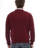 V-neck Sweater. Long Sleeves. Neck Cuffs And Bottom Of Fine Ribbed Knit. Regular Fit. Embroidered Logo.