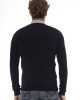 V-neck Sweater. Long Sleeves. Neck. Cuffs And Bottom Of Fine Ribbed Knit. Regular Fit. Baldinini Trend Monogram In Metal.