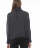 Volcano Neck Sweater. Long Sleeves. Ribbed Neck Wrists And Bottom Of The Knit. Monogram Baldinini Trend In Metal.