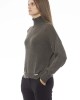 Volcano Neck Sweater. Long Sleeves. Ribbed Neck Wrists And Bottom Of The Knit. Monogram Baldinini Trend In Metal.