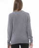 V-neck Sweater. Long Sleeves. Ribbed Neck Wrists And Bottom Of The Knit. Monogram Baldinini Trend In Metal.