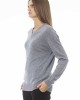 V-neck Sweater. Long Sleeves. Ribbed Neck Wrists And Bottom Of The Knit. Monogram Baldinini Trend In Metal.