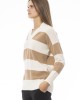 V-neck Sweater. Long Sleeves. Ribbed Neck Wrists And Bottom Of The Knit. Monogram Baldinini Trend In Metal.