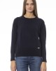 Crew Neck Sweater. Long Sleeves. Ribbed Neck Wrists And Bottom Of The Knit. Monogram Baldinini Trend In Metal.