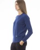 Crew Neck Sweater. Long Sleeves. Ribbed Neck Wrists And Bottom Of The Knit. Monogram Baldinini Trend In Metal.