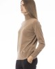 Turtleneck Sweater. Long Sleeves. Neck Cuffs And Bottom Of Fine Ribbed Knit. Monogram Baldinini Trend In Metal.