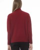 Turtleneck Sweater. Long Sleeves. Neck Cuffs And Bottom Of Fine Ribbed Knit. Monogram Baldinini Trend In Metal.