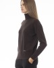 Turtleneck Sweater. Long Sleeves. Neck Cuffs And Bottom Of Fine Ribbed Knit. Monogram Baldinini Trend In Metal.