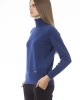 Turtleneck Sweater. Long Sleeves. Neck Cuffs And Bottom Of Fine Ribbed Knit. Monogram Baldinini Trend In Metal.