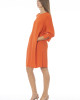 Single Color Dress. Long Sleeves.