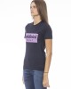 Short Sleeve T-shirt With Crew Neck. Baldinini Trend Print On The Front.