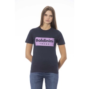 Short Sleeve T-shirt With Crew Neck. Baldinini Trend Print On The Front.