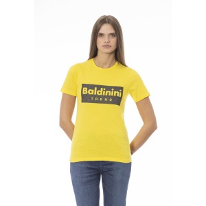 Short Sleeve T-shirt With Crew Neck. Baldinini Trend Print On The Front.