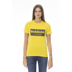 Short Sleeve T-shirt With Crew Neck. Baldinini Trend Print On The Front.