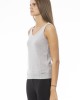 V-neck Tank Top. Neck And Bottom In Fine Ribbed Knit. Monogram Baldinini Trend In Metal.