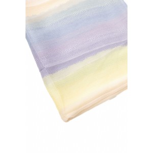 Multicolored Silk Scarf. 100*100