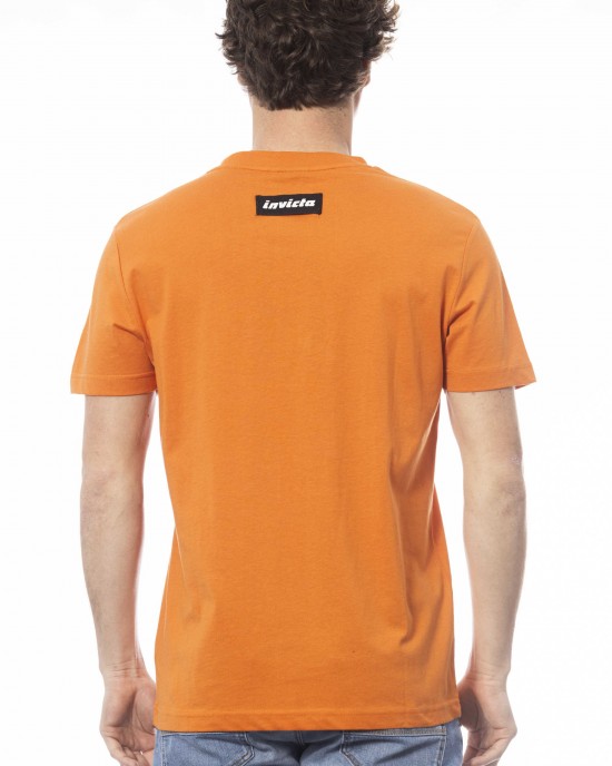 Short Sleeve T-shirt With Crew Neck. Print With Front Logo.