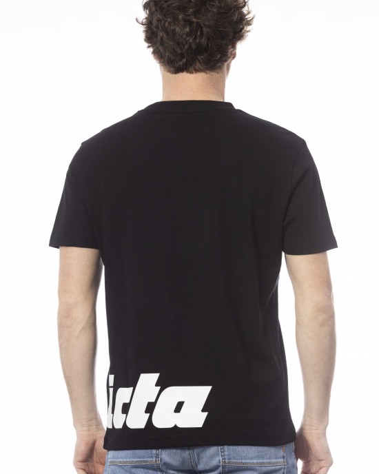 Short Sleeve T-shirt With Crew Neck. Print With Logo On The Chest.