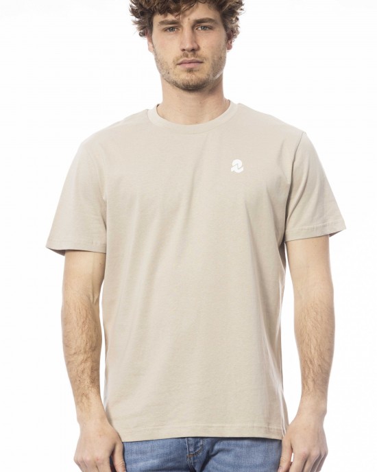 Short Sleeve T-shirt With Crew Neck. Print With Logo On The Chest.