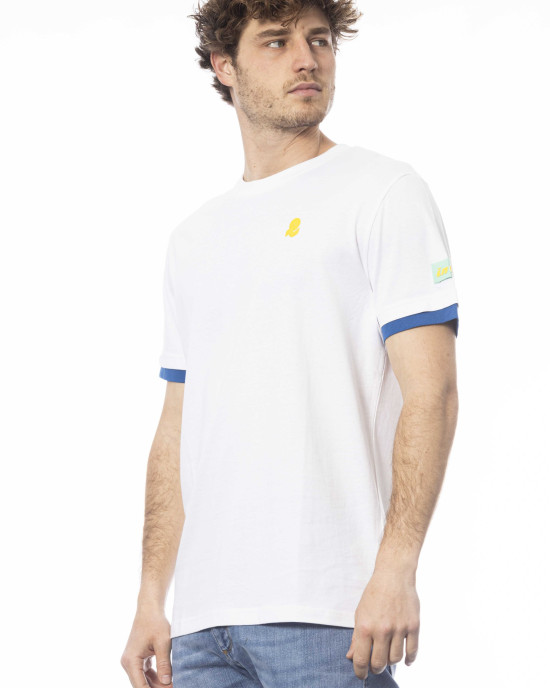 Short Sleeve T-shirt With Crew Neck. Print With Logo On The Chest.