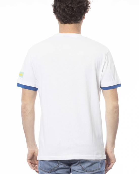 Short Sleeve T-shirt With Crew Neck. Print With Logo On The Chest.