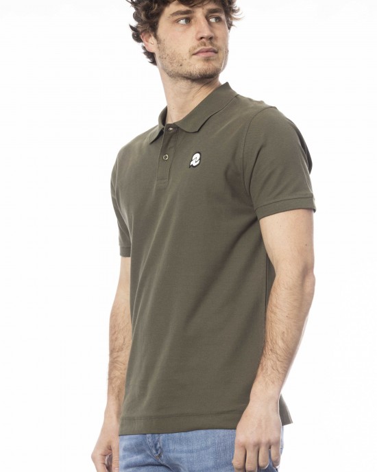 Short Sleeve Polo. Logo On The Chest.