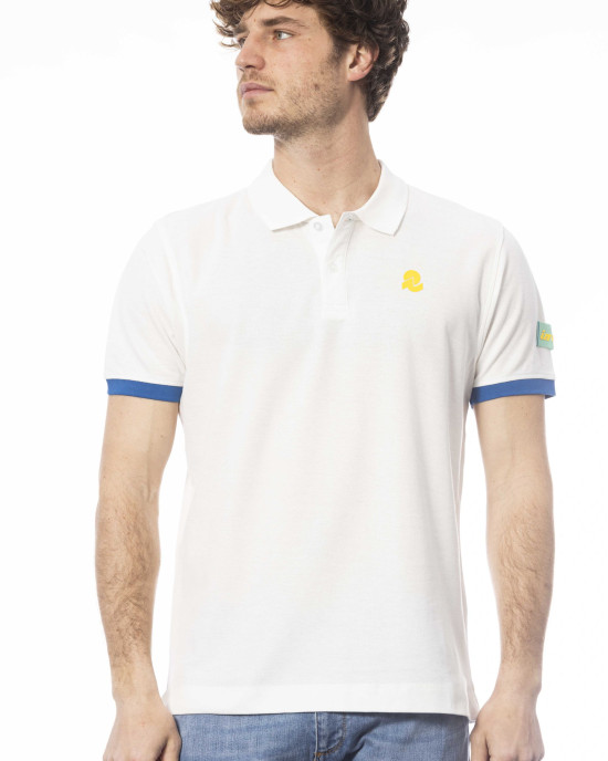 Short Sleeve Polo. Logo On The Chest.