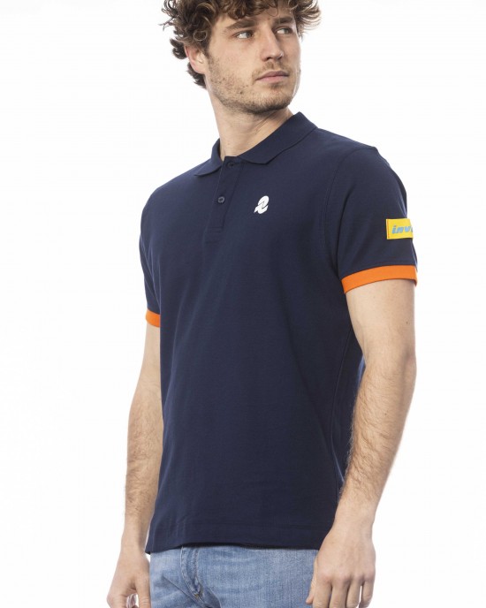 Short Sleeve Polo. Logo On The Chest.