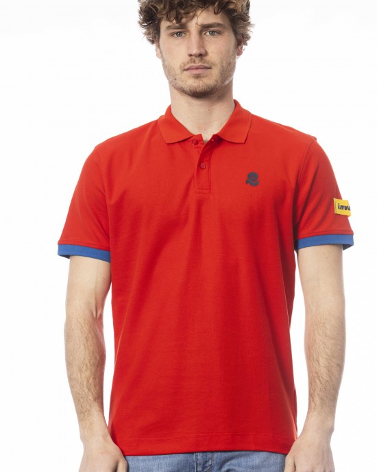 Short Sleeve Polo. Logo On The Chest.