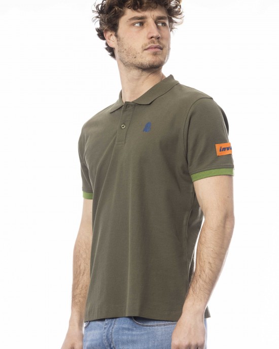 Short Sleeve Polo. Logo On The Chest.