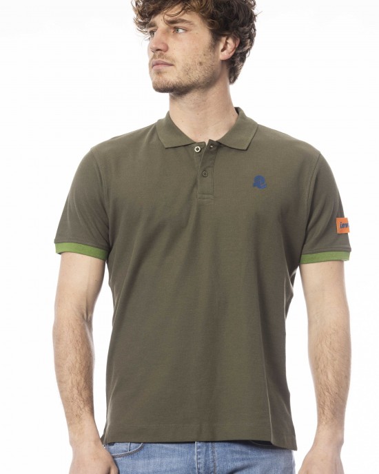 Short Sleeve Polo. Logo On The Chest.