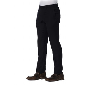 Trousers. Front Zipper And Button Closure. Side Pockets. Back Welt Pockets.