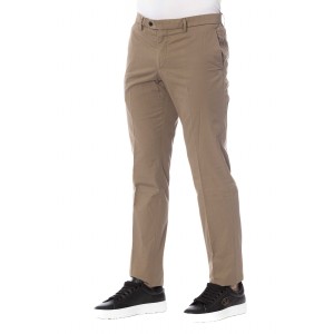 Trousers. Front Zipper And Button Closure. Side Pockets. Back Welt Pockets.