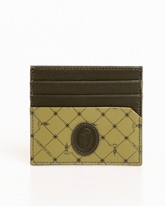 Leather Card Holder. Front Logo. 10*9*1.