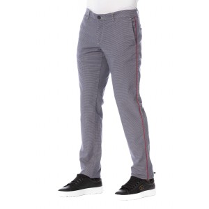 Trousers. Front Zipper And Button Closure. Side Pockets. Back Welt Pockets.