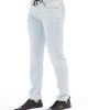 Men's Jeans With Button And Lace Closure. Front And Back Pockets. Lable With Logo.