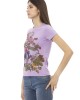 Short Sleeve T-shirt With Round Neck. Front Print.