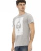 Short Sleeve T-shirt With Round Neck. Front Print.