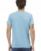 Short Sleeve T-shirt With V-neck. Front Print.