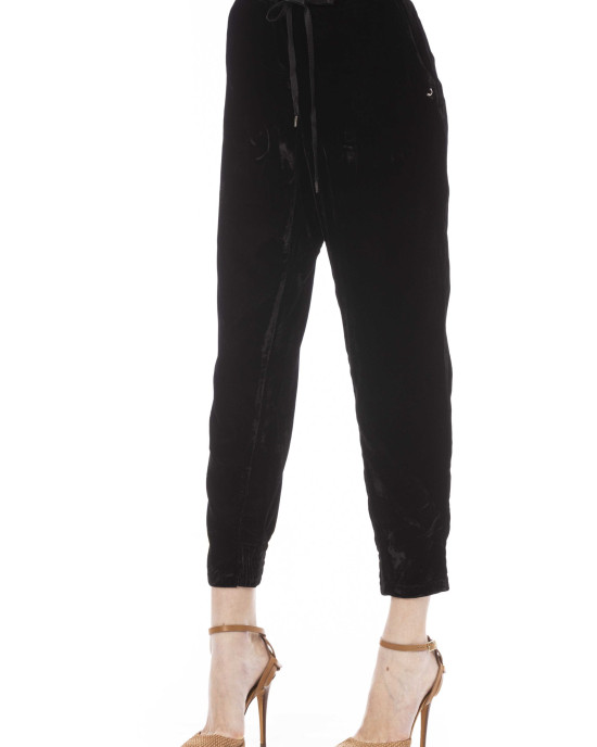 Pants With Lace. Side Pockets.