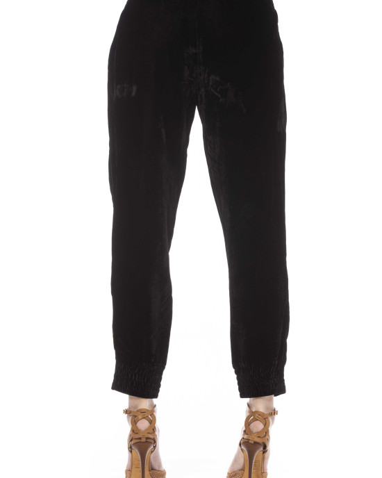 Pants With Lace. Side Pockets.