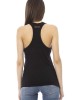 Long Tank Top. Round Neck. Front Logo In Rhinestone. Back Logo.