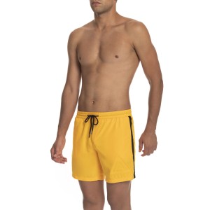 Bermuda Shorts With Logo. Side Pockets. Back Thread Pocket. Elastic Waistband With Drawstring. Side Strips.