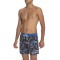 Beach Shorts With Print. Side Pockets. Rear Welt Pockets. Elasticized Waistband With Drawstring.