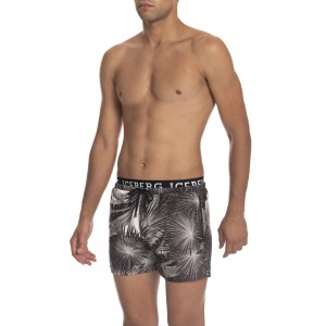 Beach Shorts With Print. Side Pockets. Elasticized Waistband With Drawstring.