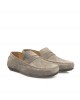 Men's Driver Moccasin In Real Leather. Rubber Sole.